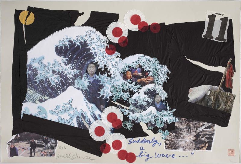 Mark Brusse - Les collages : Mark Brusse, Suddenly a big wave
